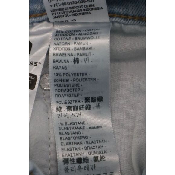 Levi's Women's Sz 30 x 33 Light Blue High Rise Ribcage Bootcut Denim Jeans - Picture 5 of 8